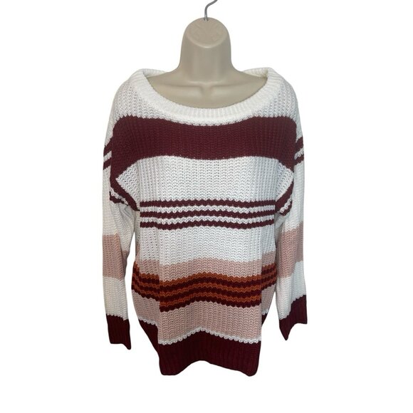 KIRUNDO Women's Size Medium Striped Sweater - Picture 1 of 11